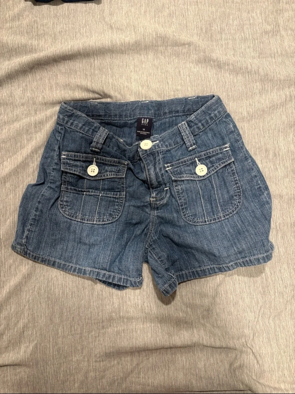 GAP Blue Denim Cargo Pocket Shorts